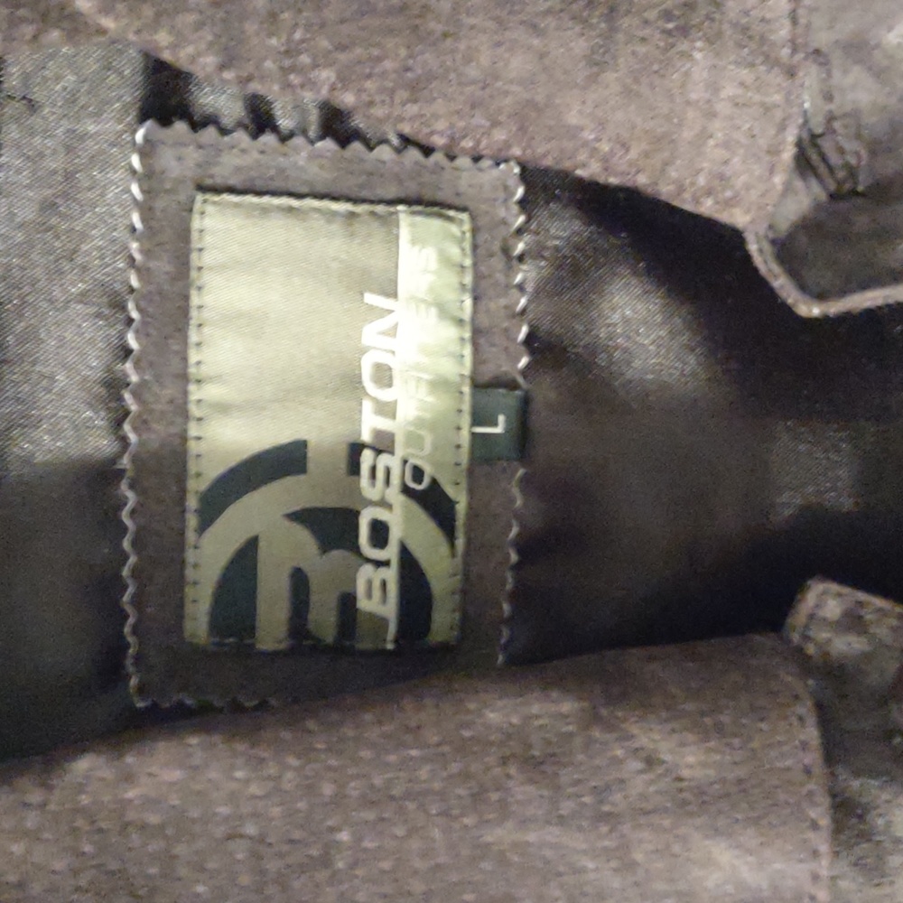 Men's large Boston Outfitters brown suede coat